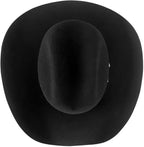 Tombstone 50X East West Style Beaver Fur Felt Western Cowboy Hat - Black - OriginalWestern.com