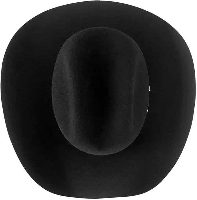 Tombstone 50X East West Style Beaver Fur Felt Western Cowboy Hat - Black - OriginalWestern.com