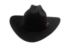 Tombstone 50X Marlboro Style Beaver Fur Felt Western Cowboy Hat - Black - OriginalWestern.com