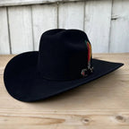 Tombstone 50X Marlboro Style Beaver Fur Felt Western Cowboy Hat - Black - OriginalWestern.com