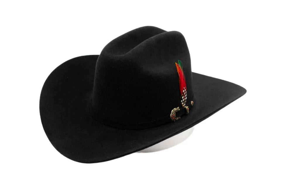 Tombstone 50X Marlboro Style Beaver Fur Felt Western Cowboy Hat - Black - OriginalWestern.com
