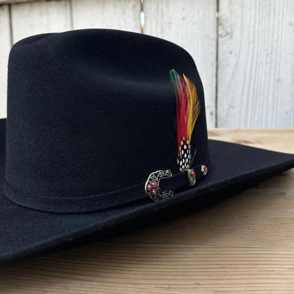Tombstone 50X Marlboro Style Beaver Fur Felt Western Cowboy Hat - Black - OriginalWestern.com