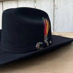 Tombstone 50X Marlboro Style Beaver Fur Felt Western Cowboy Hat - Black - OriginalWestern.com