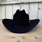 Tombstone 50X Marlboro Style Beaver Fur Felt Western Cowboy Hat - Black - OriginalWestern.com