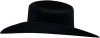 Tombstone 50X Marlboro Style Beaver Fur Felt Western Cowboy Hat - Black - OriginalWestern.com