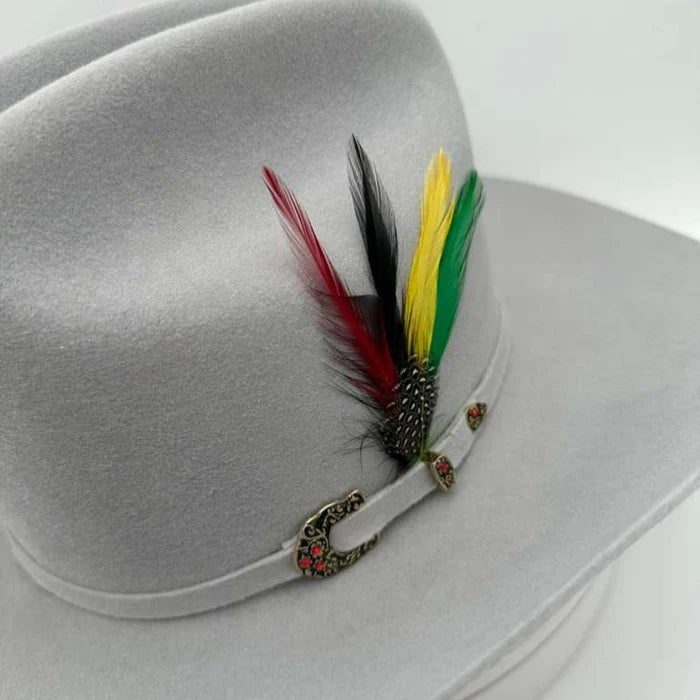 Tombstone 50X Marlboro Style Beaver Fur Felt Western Cowboy Hat - Gray - OriginalWestern.com