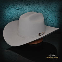 Tombstone 50X Marlboro Style Beaver Fur Felt Western Cowboy Hat - Gray - OriginalWestern.com