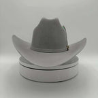 Tombstone 50X Marlboro Style Beaver Fur Felt Western Cowboy Hat - Gray - OriginalWestern.com