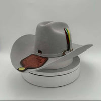 Tombstone 50X Marlboro Style Beaver Fur Felt Western Cowboy Hat - Gray - OriginalWestern.com
