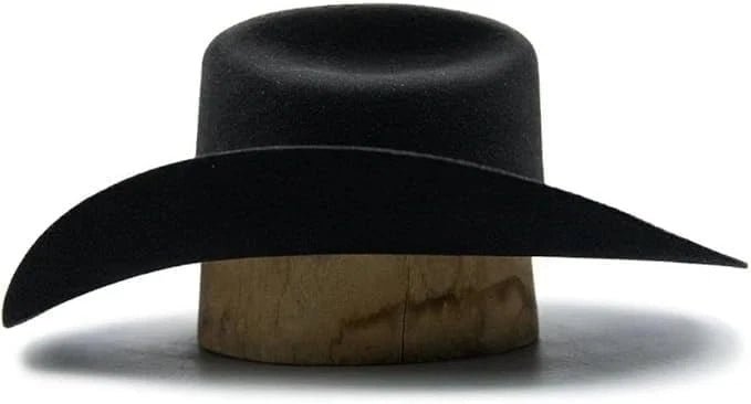 Tombstone 50X Roper Style Beaver Fur Felt Western Cowboy Hat - Black - OriginalWestern.com