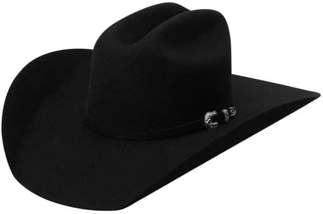 Tombstone 50X Roper Style Beaver Fur Felt Western Cowboy Hat - Black - OriginalWestern.com