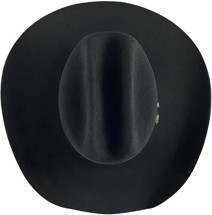 Tombstone 50X Roper Style Beaver Fur Felt Western Cowboy Hat - Black - OriginalWestern.com