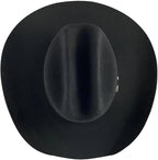 Tombstone 50X Roper Style Beaver Fur Felt Western Cowboy Hat - Black - OriginalWestern.com