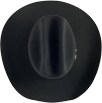 Tombstone 50X Roper Style Beaver Fur Felt Western Cowboy Hat - Black - OriginalWestern.com