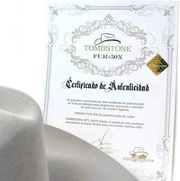 Tombstone 50X Roper Style Beaver Fur Felt Western Cowboy Hat - Gray - OriginalWestern.com