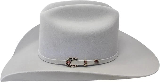 Tombstone 50X Roper Style Beaver Fur Felt Western Cowboy Hat - Gray - OriginalWestern.com