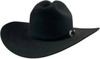 Tombstone 50X Sinaloa Style Beaver Fur Felt Western Cowboy Hat - Black - OriginalWestern.com