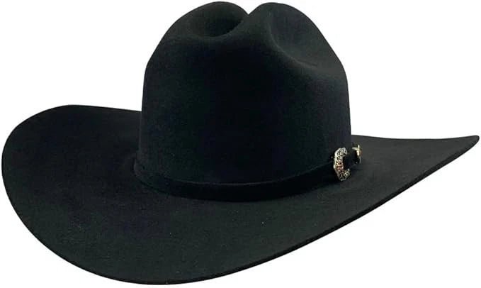 Tombstone 50X Sinaloa Style Beaver Fur Felt Western Cowboy Hat - Black - OriginalWestern.com