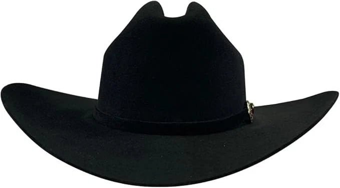 Tombstone 50X Sinaloa Style Beaver Fur Felt Western Cowboy Hat - Black - OriginalWestern.com