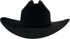 Tombstone 50X Sinaloa Style Beaver Fur Felt Western Cowboy Hat - Black - OriginalWestern.com