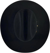 Tombstone 50X Sinaloa Style Beaver Fur Felt Western Cowboy Hat - Black - OriginalWestern.com