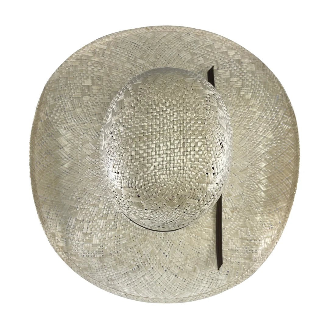 Tombstone Open Crown Sisol Vented Style Western Cowboy Shantung Straw Hat - OriginalWestern.com