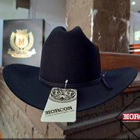 Men’s Morcon 20X Sinaloa Rancher (M-5) Style Western Cowboy Fur Felt Hat - Black