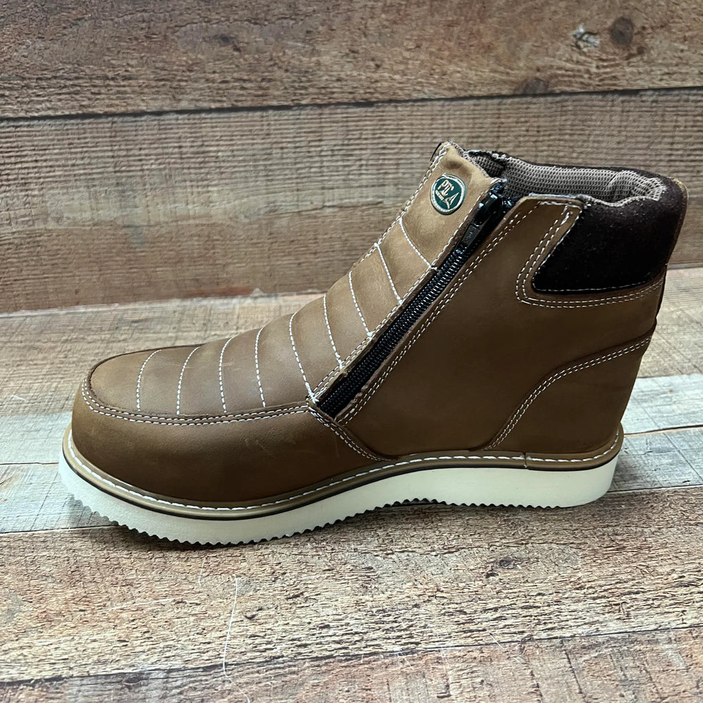 Men's Leather Zipper Work Boots Oil/Water Resistant Est.330