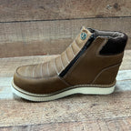 Men's Leather Zipper Work Boots Oil/Water Resistant Est.330