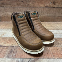 Men's Leather Zipper Work Boots Oil/Water Resistant Est.330
