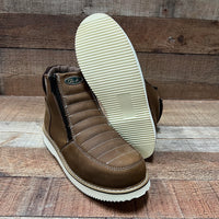 Men's Leather Zipper Work Boots Oil/Water Resistant Est.330