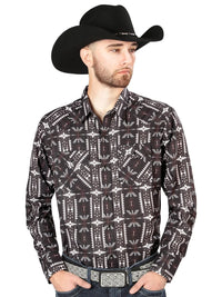 El General - Black Casual Long Sleeve Shirt 44220