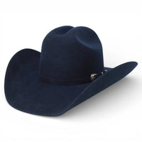 White Diamonds 200X Sinaloa Style Western Cowboy Fur Felt Hat - Navy Blue - OriginalWestern.com