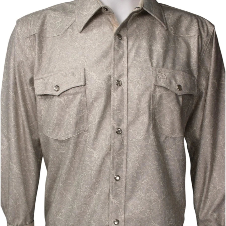 White Diamonds Boots - Marble Denim Shirt - Beige WD-829 - OriginalWestern.com