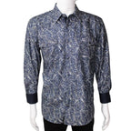 White Diamonds Boots - Marble Denim Shirt - Blue WD-830 - OriginalWestern.com