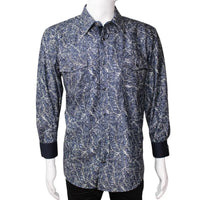 White Diamonds Boots - Marble Denim Shirt - Blue WD-830 - OriginalWestern.com