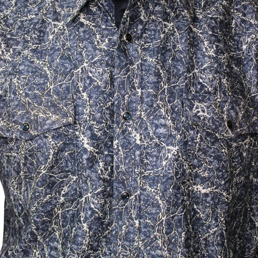 White Diamonds Boots - Marble Denim Shirt - Blue WD-830 - OriginalWestern.com