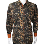 White Diamonds - Leopard Fashion Denim Shirt - Coffee WD-820 - OriginalWestern.com