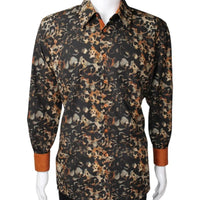 White Diamonds - Leopard Fashion Denim Shirt - Coffee WD-820 - OriginalWestern.com