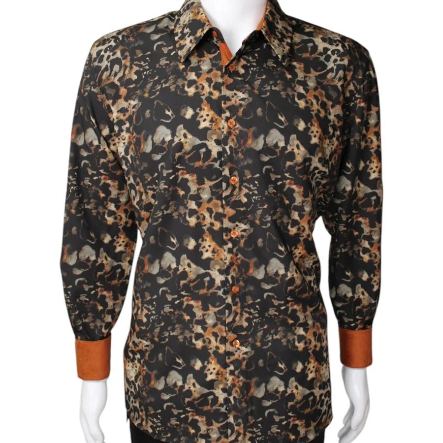 White Diamonds - Leopard Fashion Denim Shirt - Coffee WD-820 - OriginalWestern.com