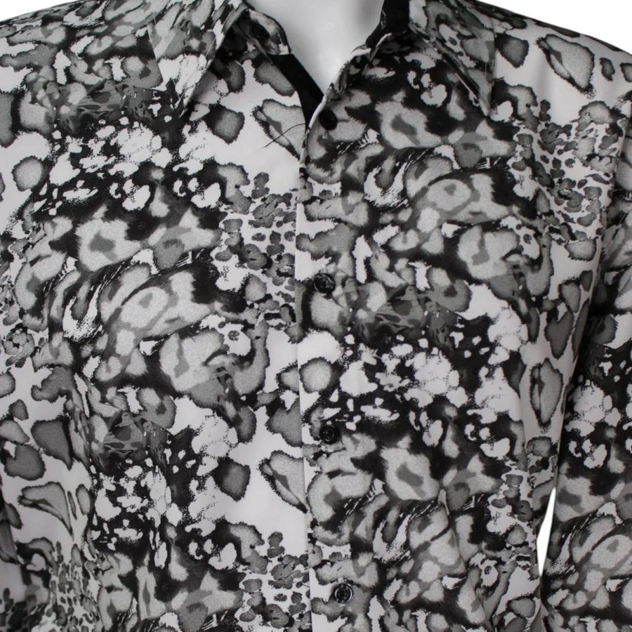 White Diamonds Leopard Fashion Denim Shirt - White WD-821 - OriginalWestern.com