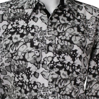 White Diamonds Leopard Fashion Denim Shirt - White WD-821 - OriginalWestern.com
