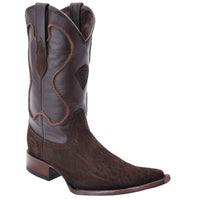 White Diamonds Men's Bull Neck Leather 3X Toe Cowboy Boots – Brown - OriginalWestern.com