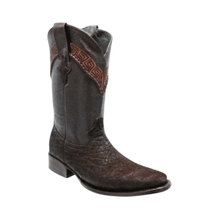 White Diamonds Men's Bull Neck Leather European Toe Cowboy Boots – Brown - OriginalWestern.com