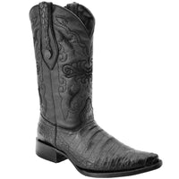 White Diamonds Men's Crocodile Belly Print 3X Toe Cowboy Boots – Black - OriginalWestern.com