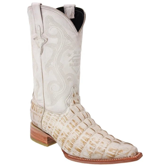 White Diamonds Men's Crocodile Print 3X Toe Cowboy Boots – Bone - OriginalWestern.com