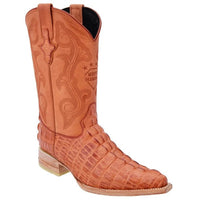 White Diamonds Men's Crocodile Print 3X Toe Cowboy Boots – Cognac - OriginalWestern.com