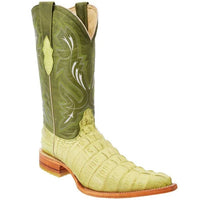 White Diamonds Men's Crocodile Print 3X Toe Cowboy Boots – Pistachio - OriginalWestern.com