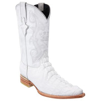 White Diamonds Men's Crocodile Print 3X Toe Cowboy Boots – White - OriginalWestern.com