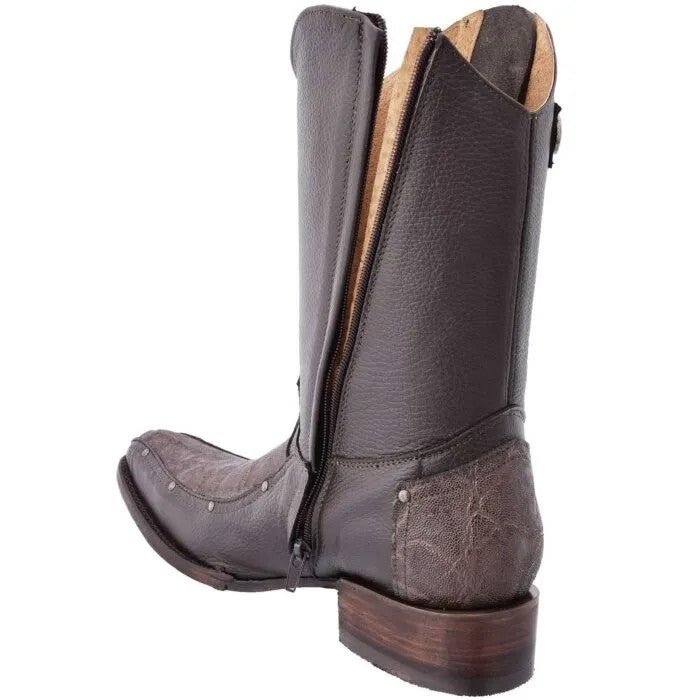 White Diamonds Men's Embossed Elephant Print Bota Grabada Elefante MC/2 Boots – Brown - OriginalWestern.com